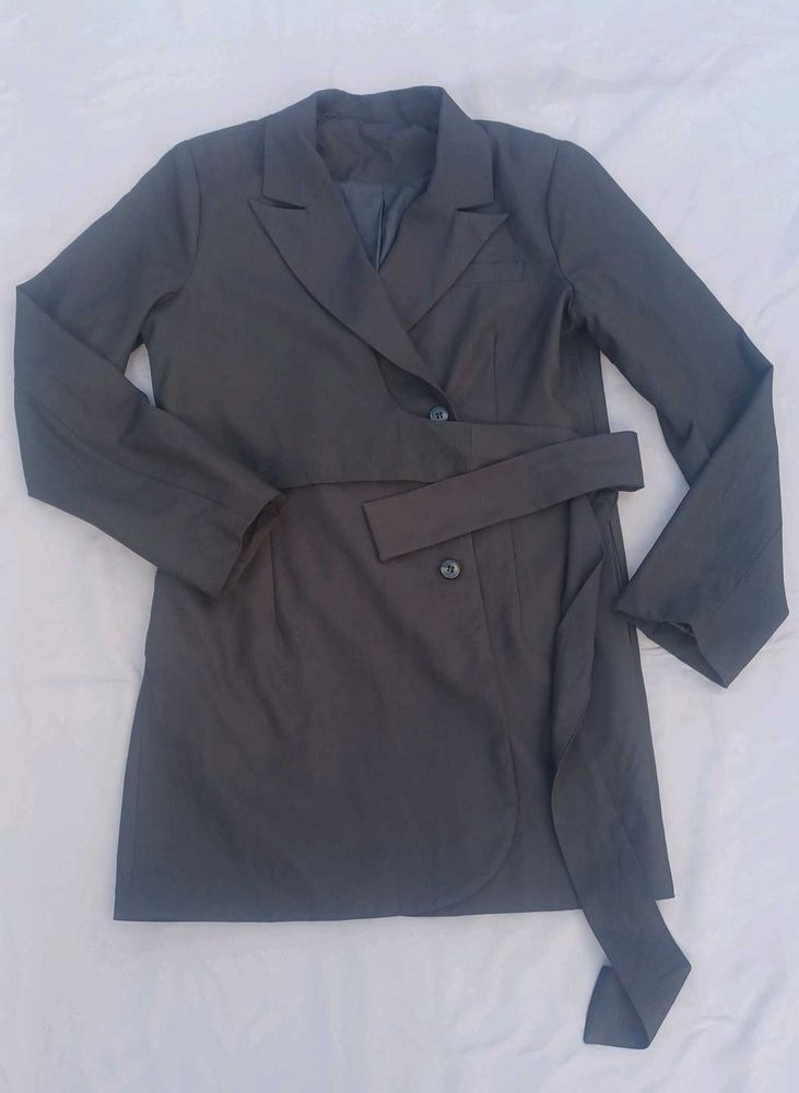 Chic Black Blazer Dress