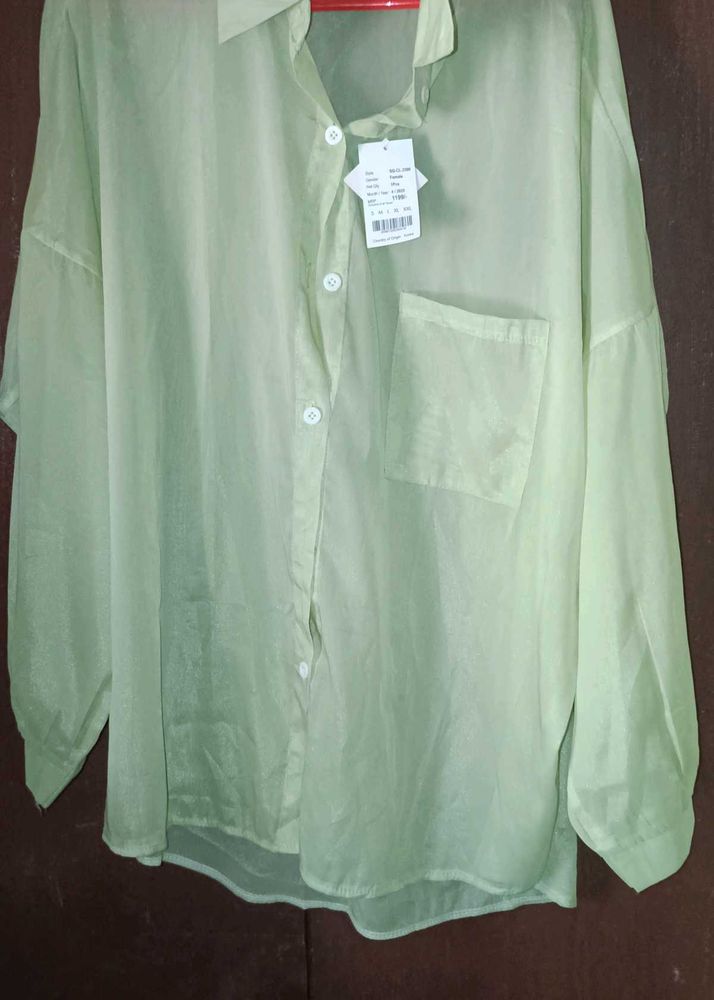 Green Oversized Shirt
