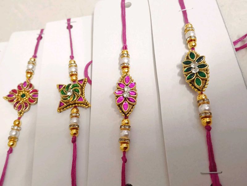 Elegant Rakhi Set - Handmade &amp; Traditional