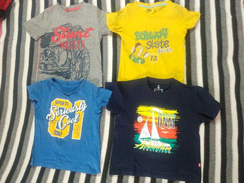 Set of Tshirts for 4-6 Years Old