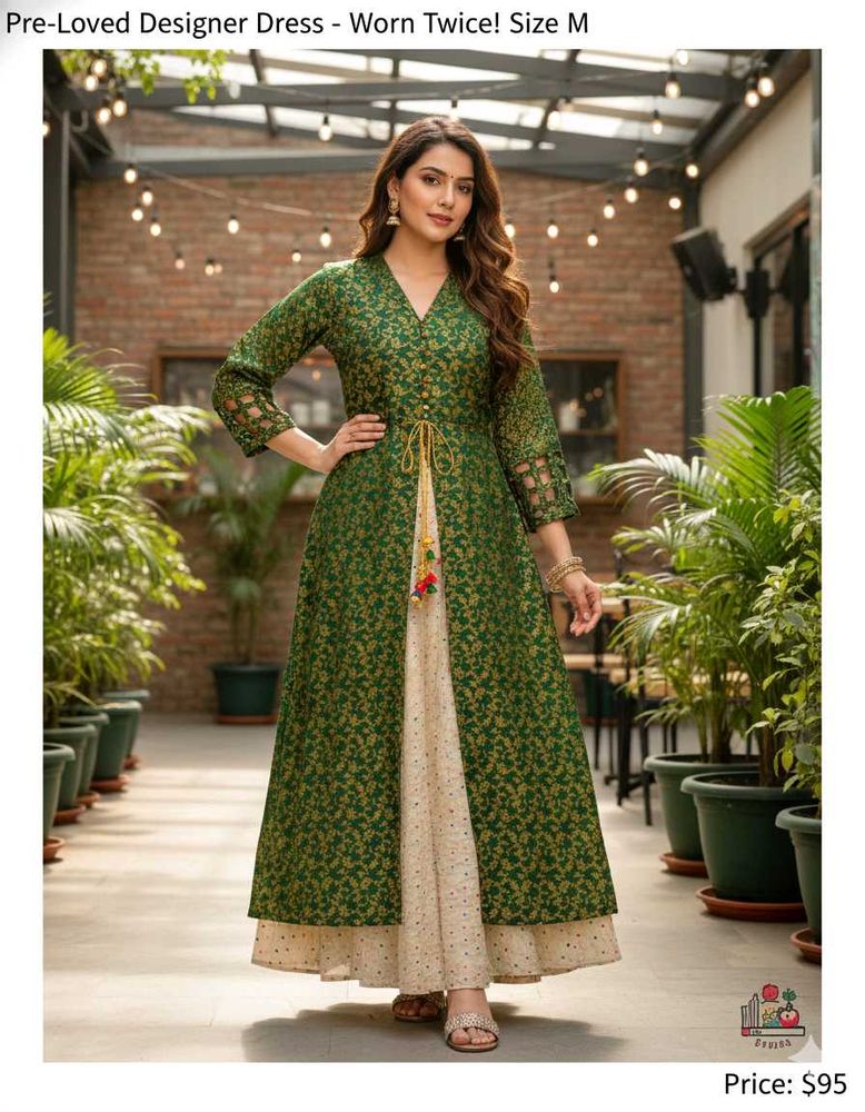 front cut kurti with lehnga wid tessel