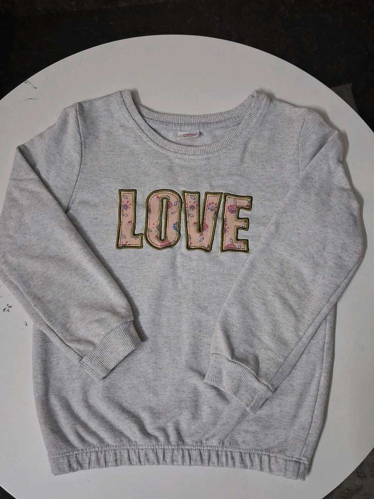 Cute &#39;Love&#39; Girls Sweatshirt