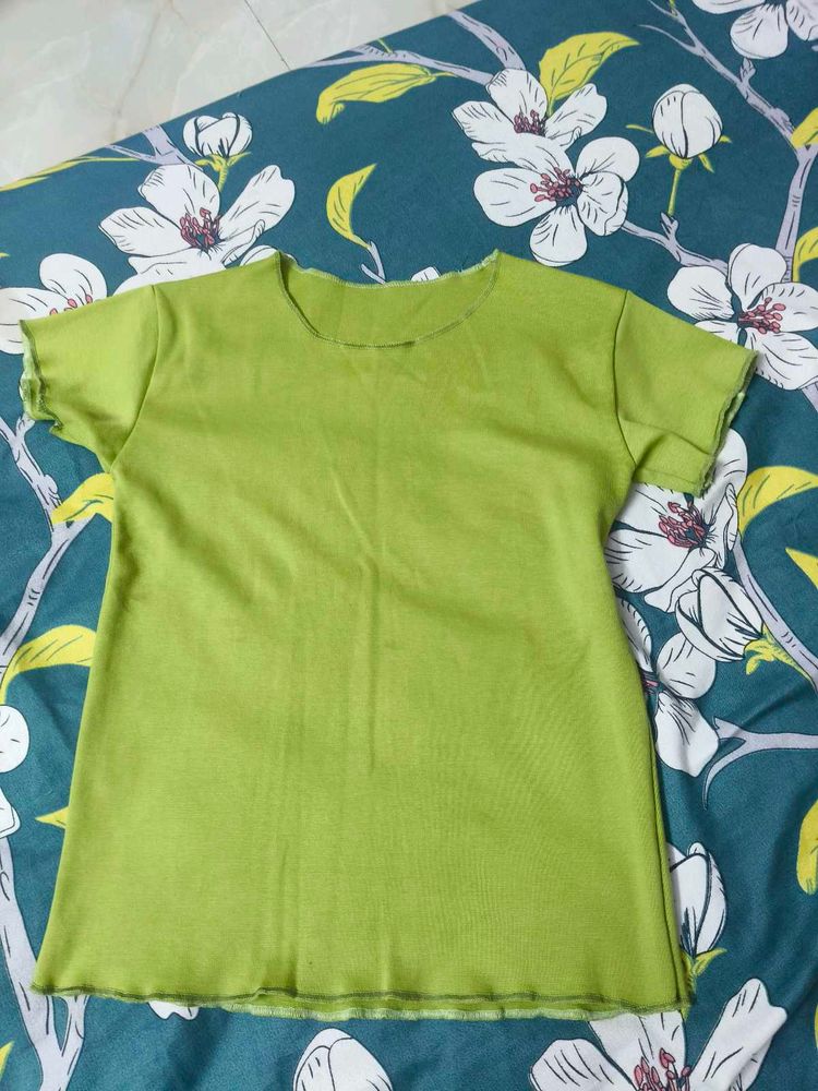 Lime Green Stretchable Top