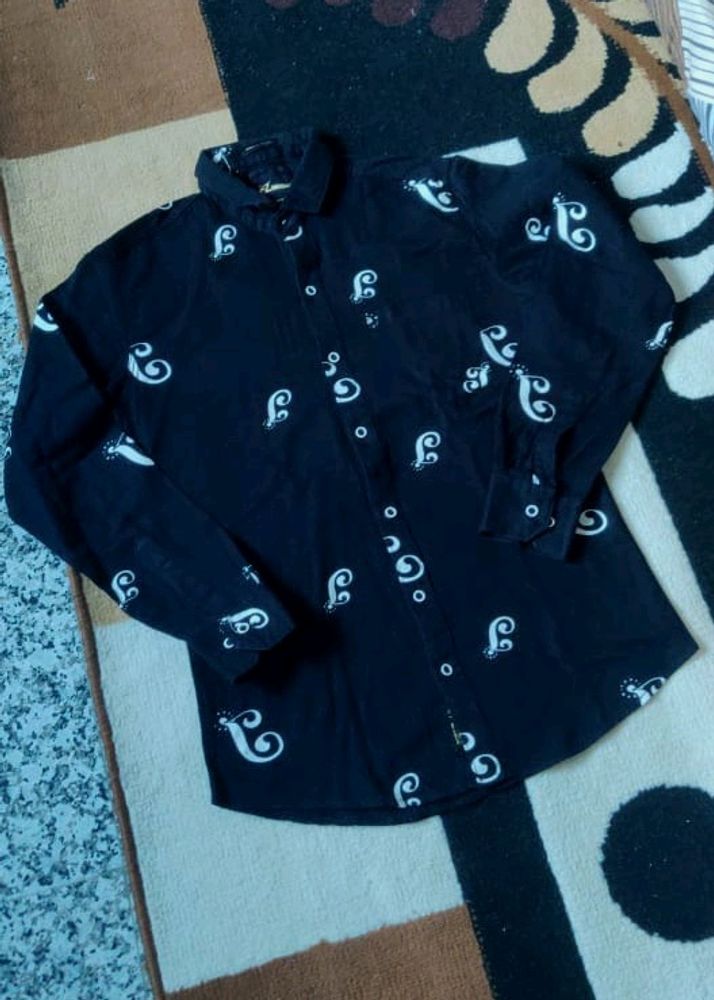 Black Cotton Shirt