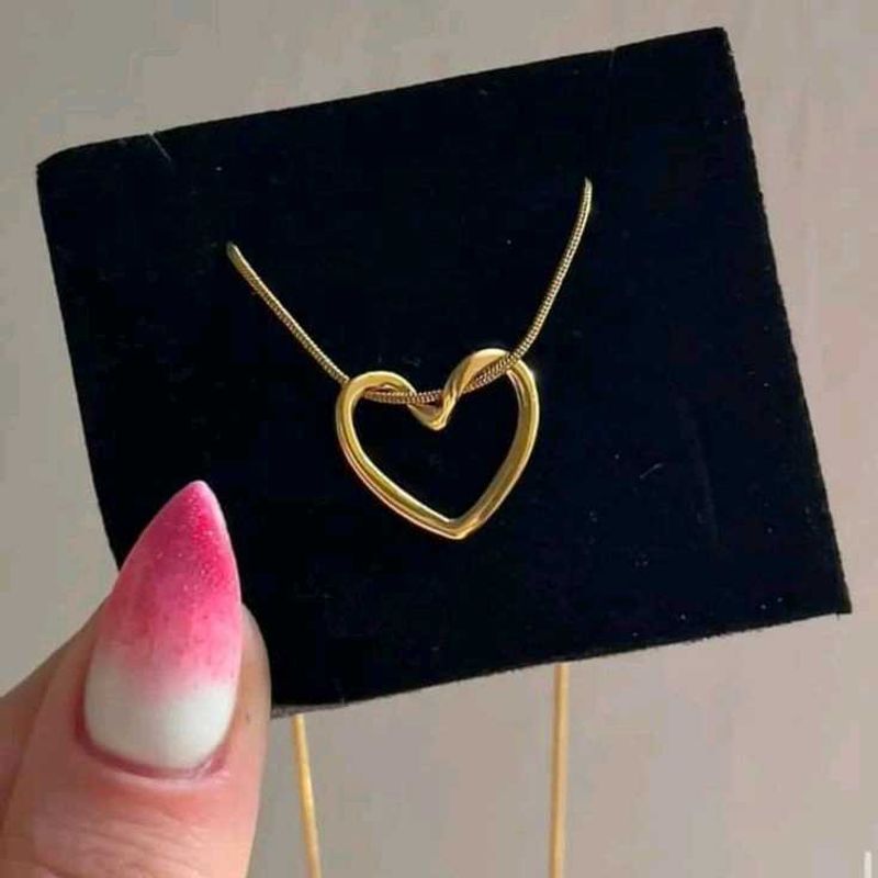 Heart Pendant Necklace anti Tarnish