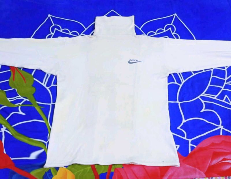 Nike White Turtleneck T-Shirt