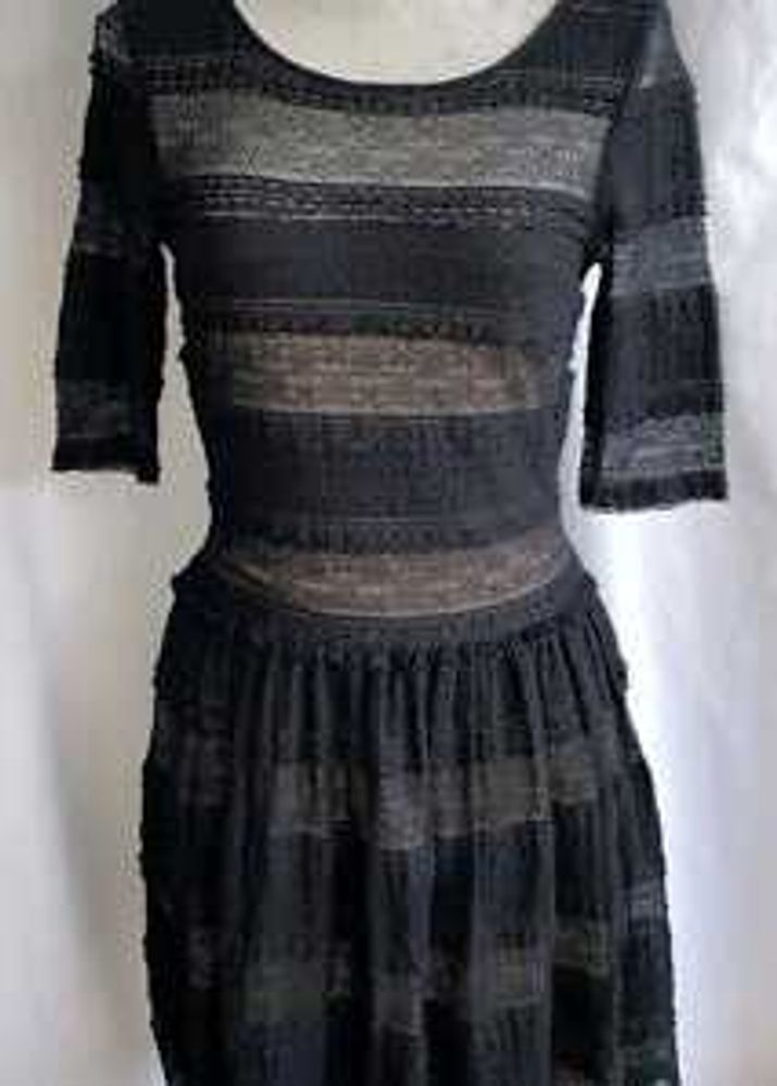 Elegant Black Lace Dress