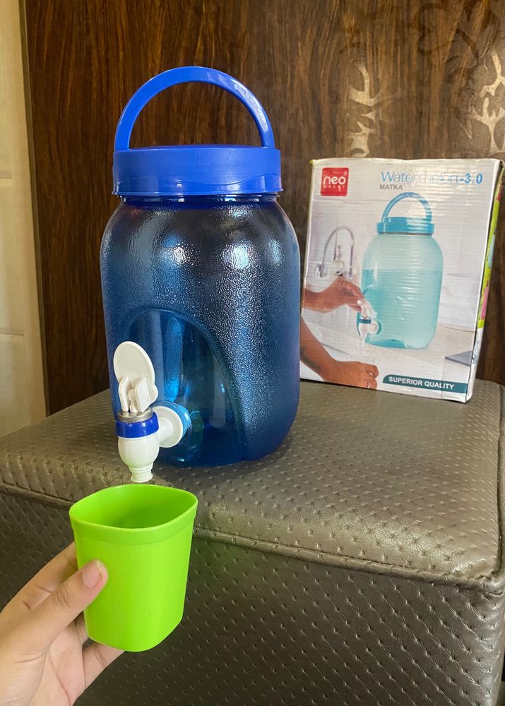 3 Liter Plastic Matka With Tap