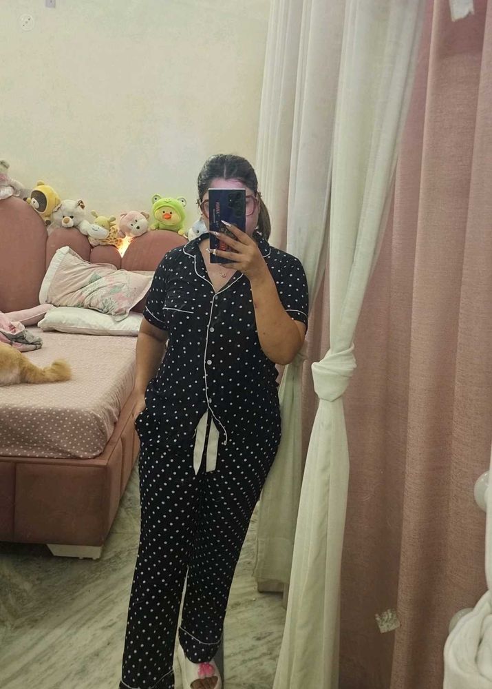 Polka Dot Night Suit