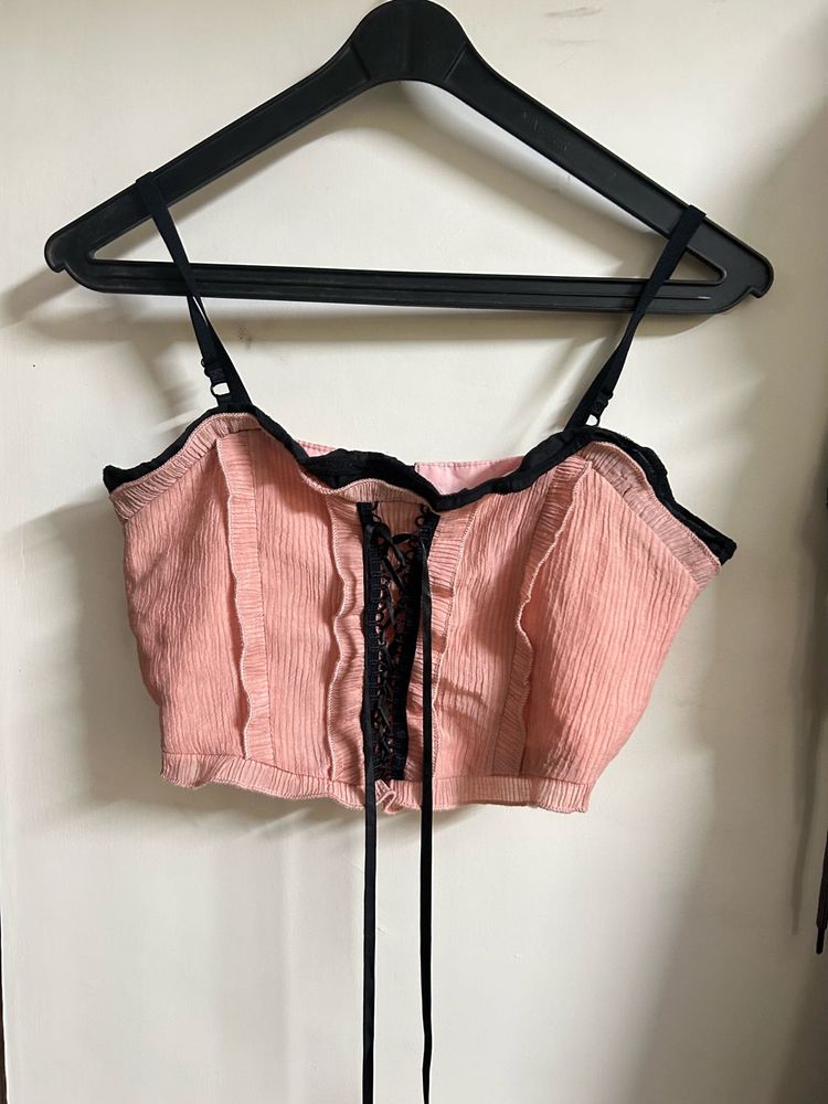 Cute Pink Corset Top