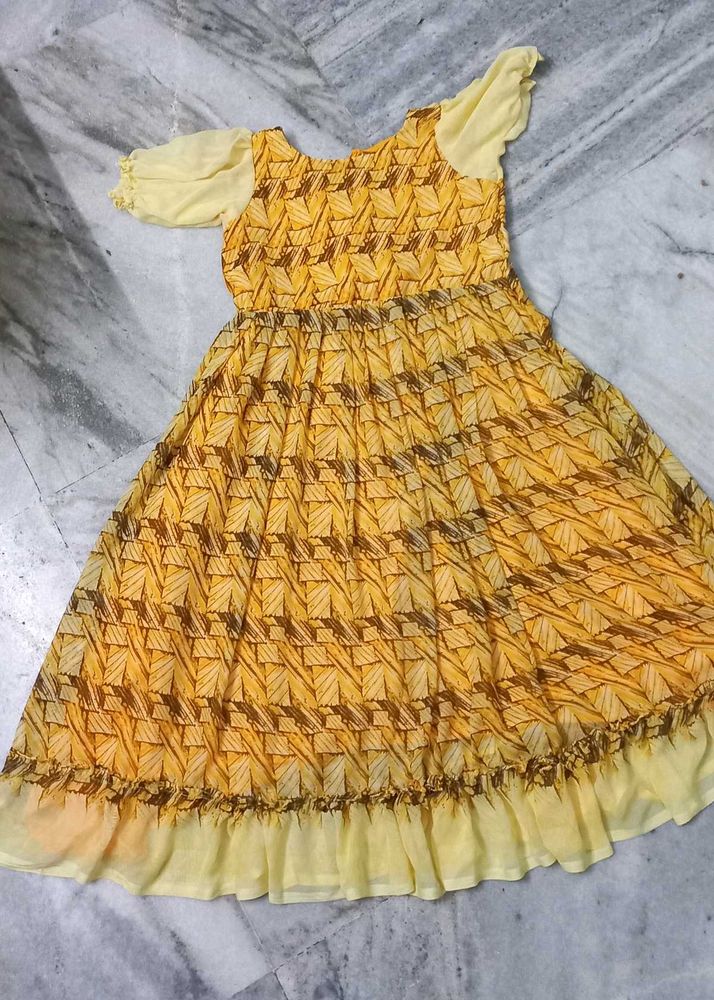 georgette designer frock