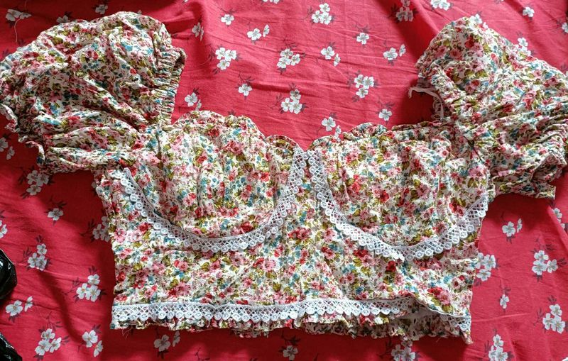 Floral Corset Top