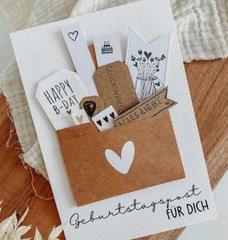 DIY Vintage Mini Best Wishes Cards!