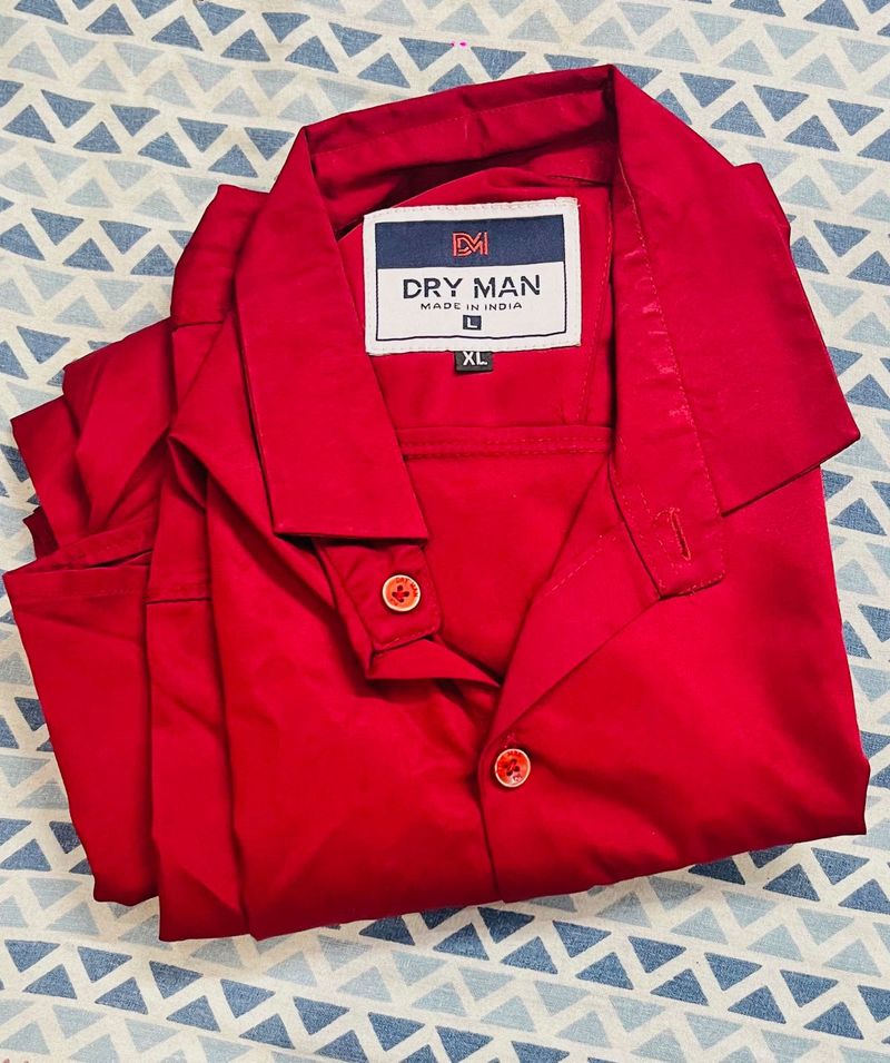 Dry Man Red Shirt - Size L