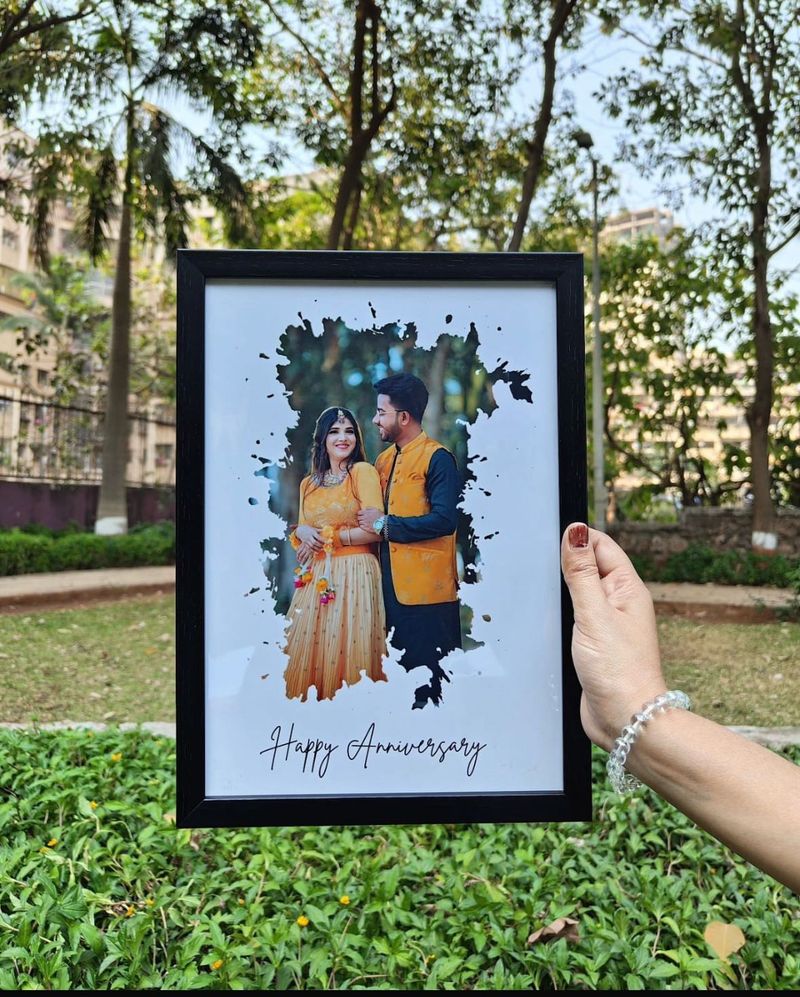 Custom Happy Anniversary Photo Frame