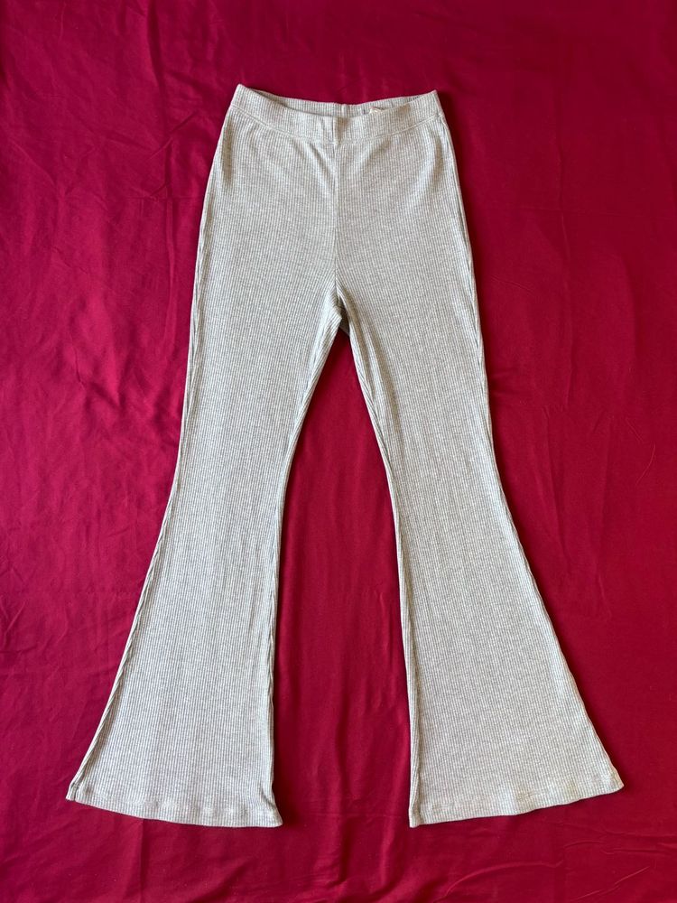 H&amp;M Grey Bootcut Flared Pants