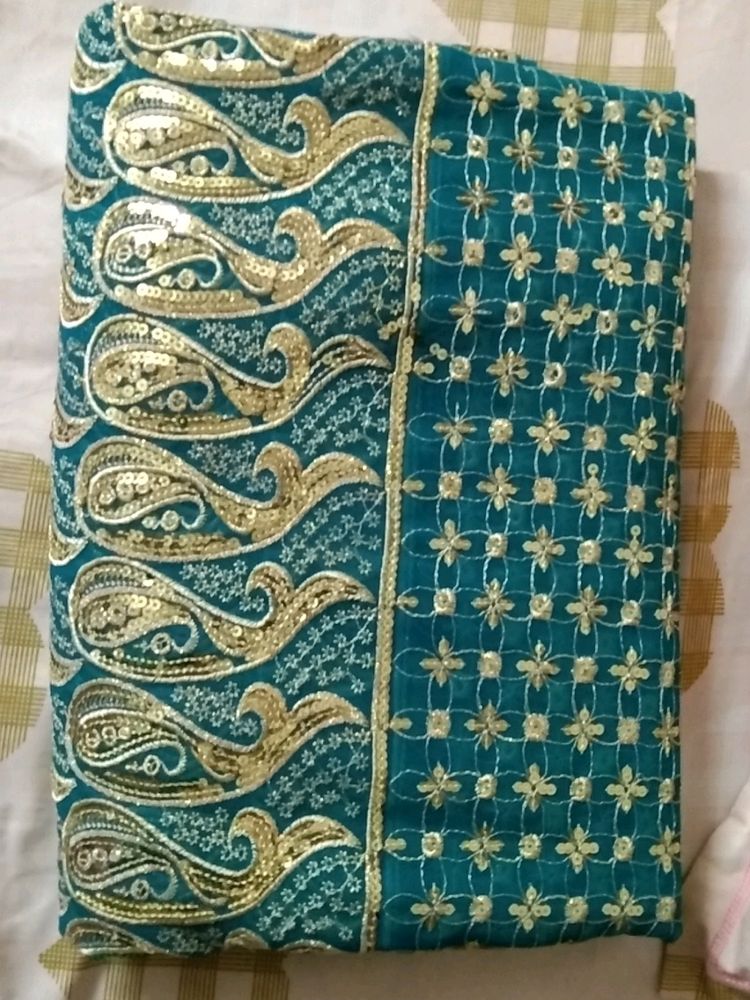 New Saree Without Fall Picho