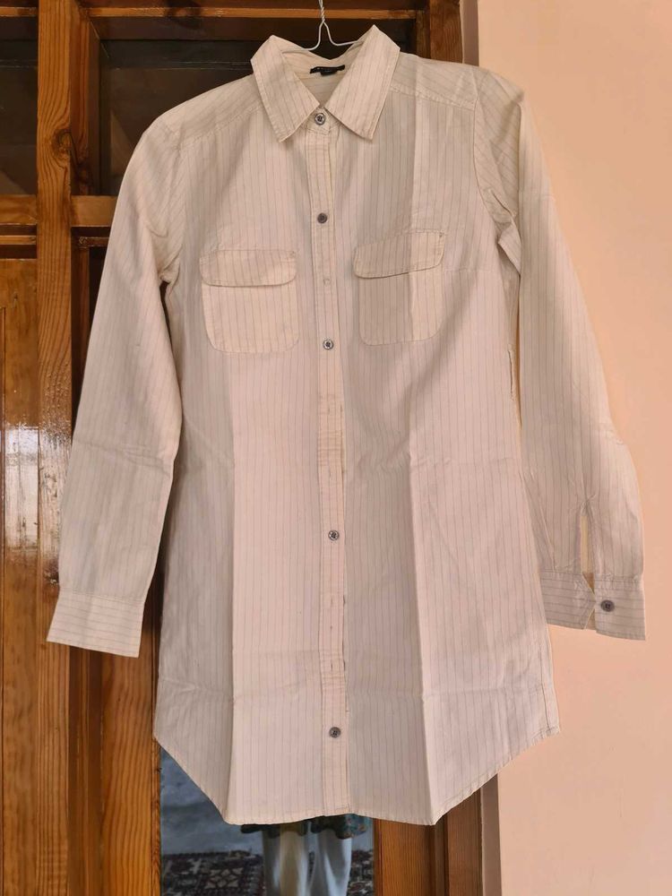 Striped Tunic Shirt With Straight Pant