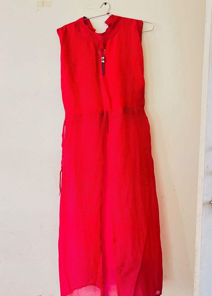 Red Sleeveless Dress