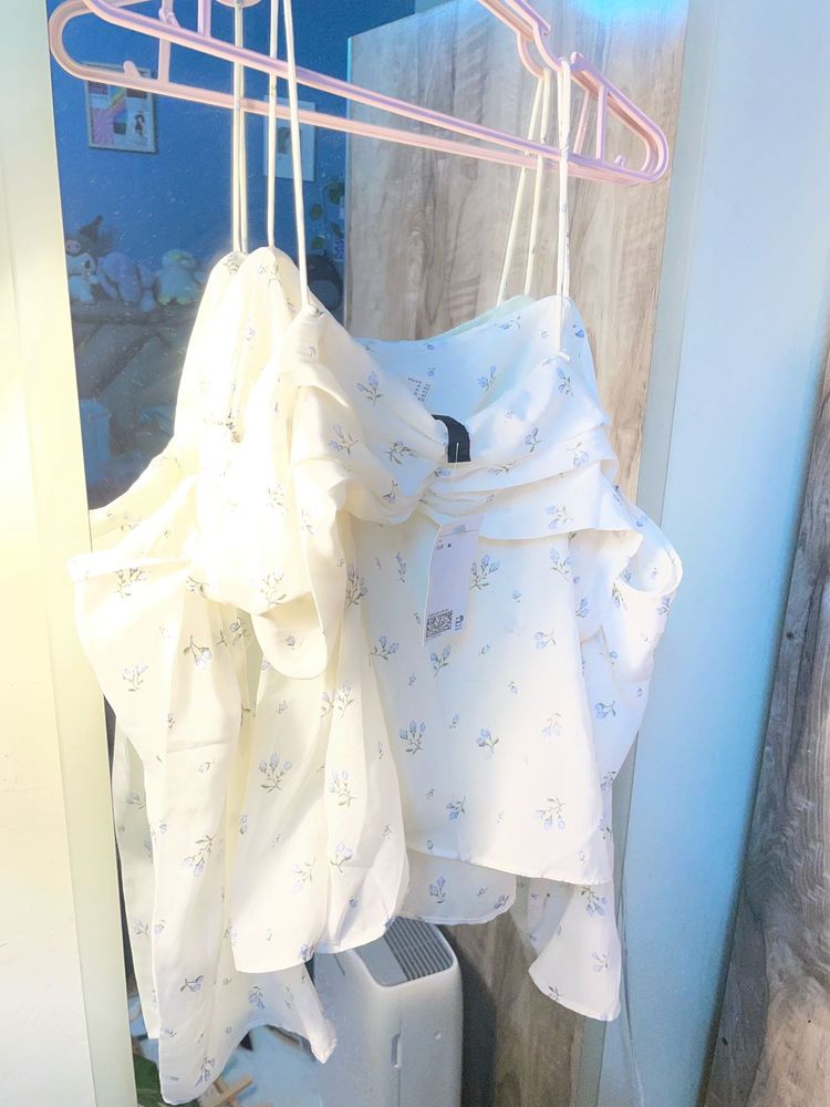 Floral Ruffle Cami Top(H&amp;M)