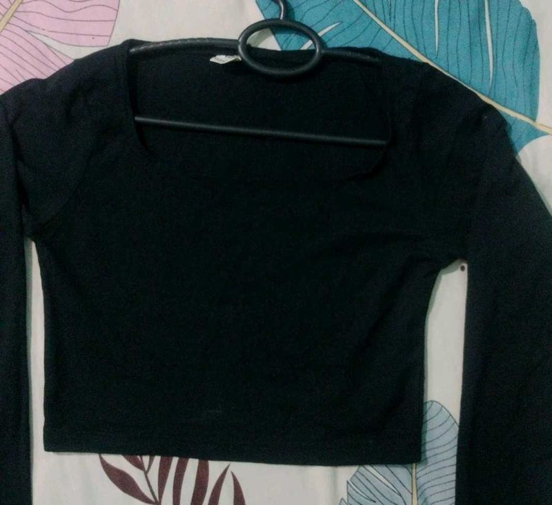 Black Long Sleeve Top