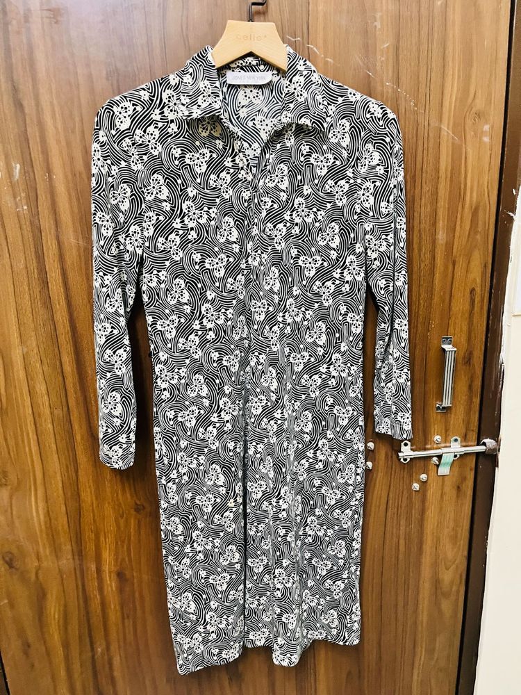 Floral Print Shirt Dress