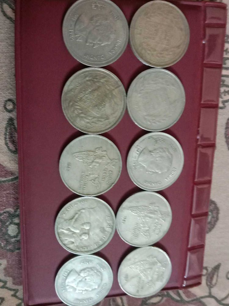 10 Pcs 50 Paisa Copper Nickel