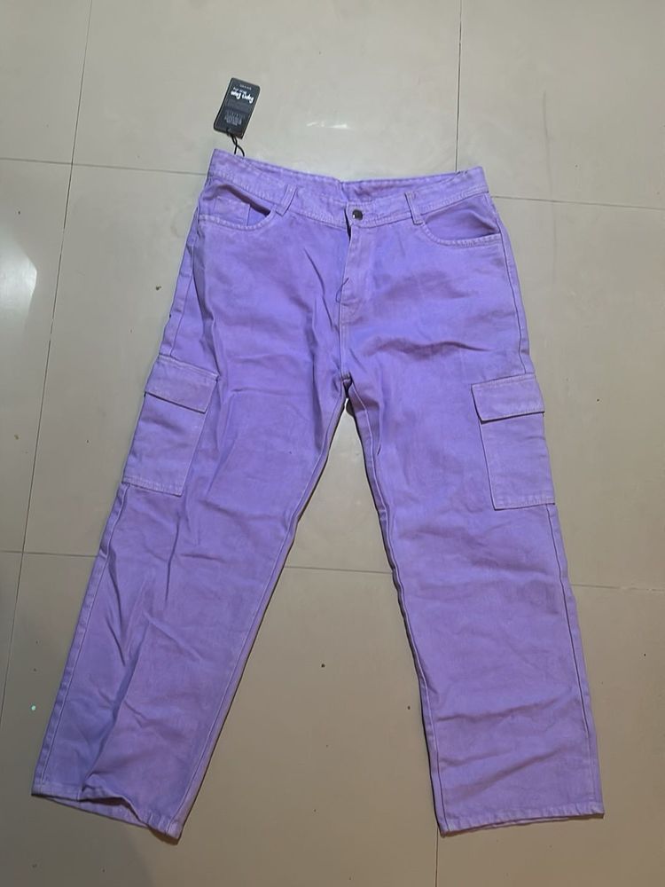 Lilac Cargo Pants