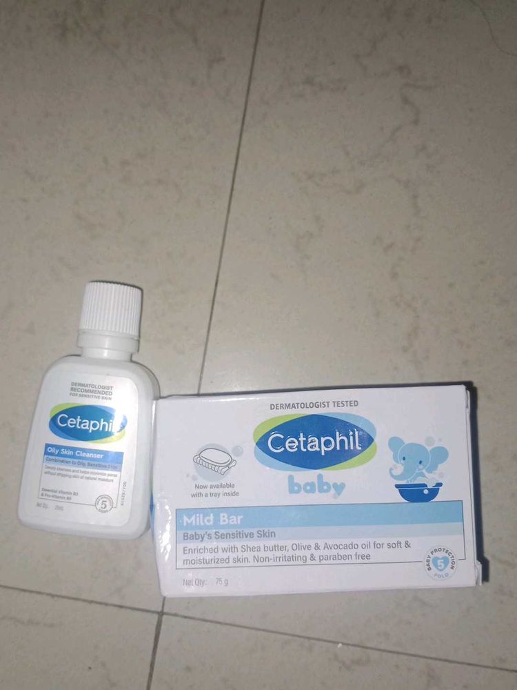 Cetaphil Baby Mild Bar &amp; oily skin Cleanser