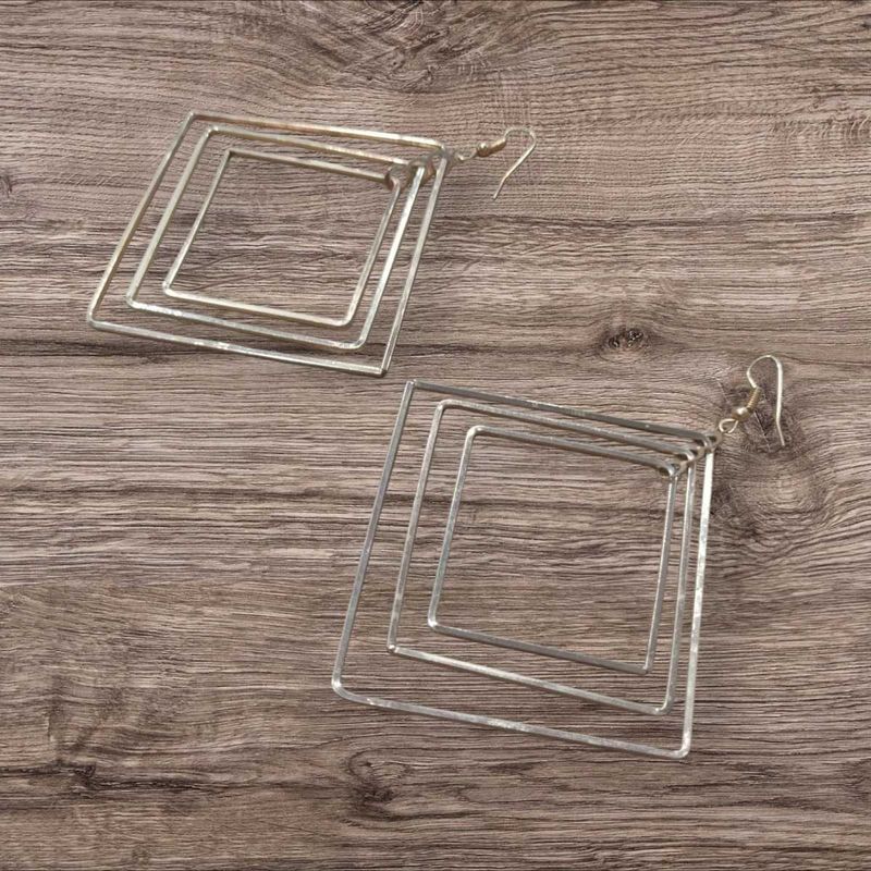 Square Drop Earrings