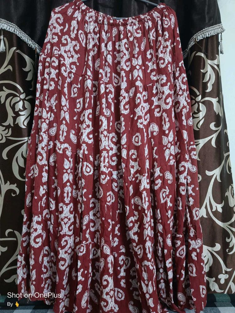 Boho Print Ethnic Skirt