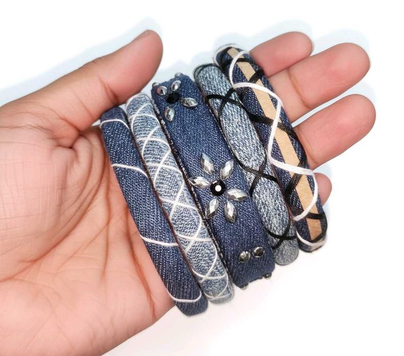 New Denim Bangles Set💜