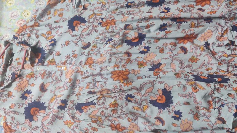 Floral Print Flayer Dress