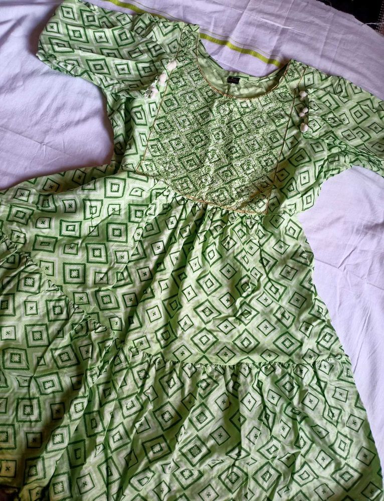 Cotton Sequence Work Tunic Top/Short Jaipuri Kurti