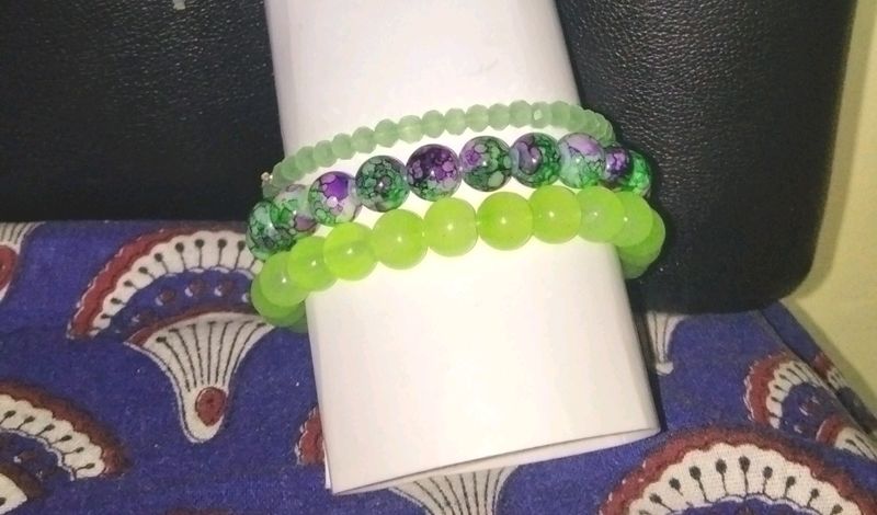 Bracelet Stack(Light Green)