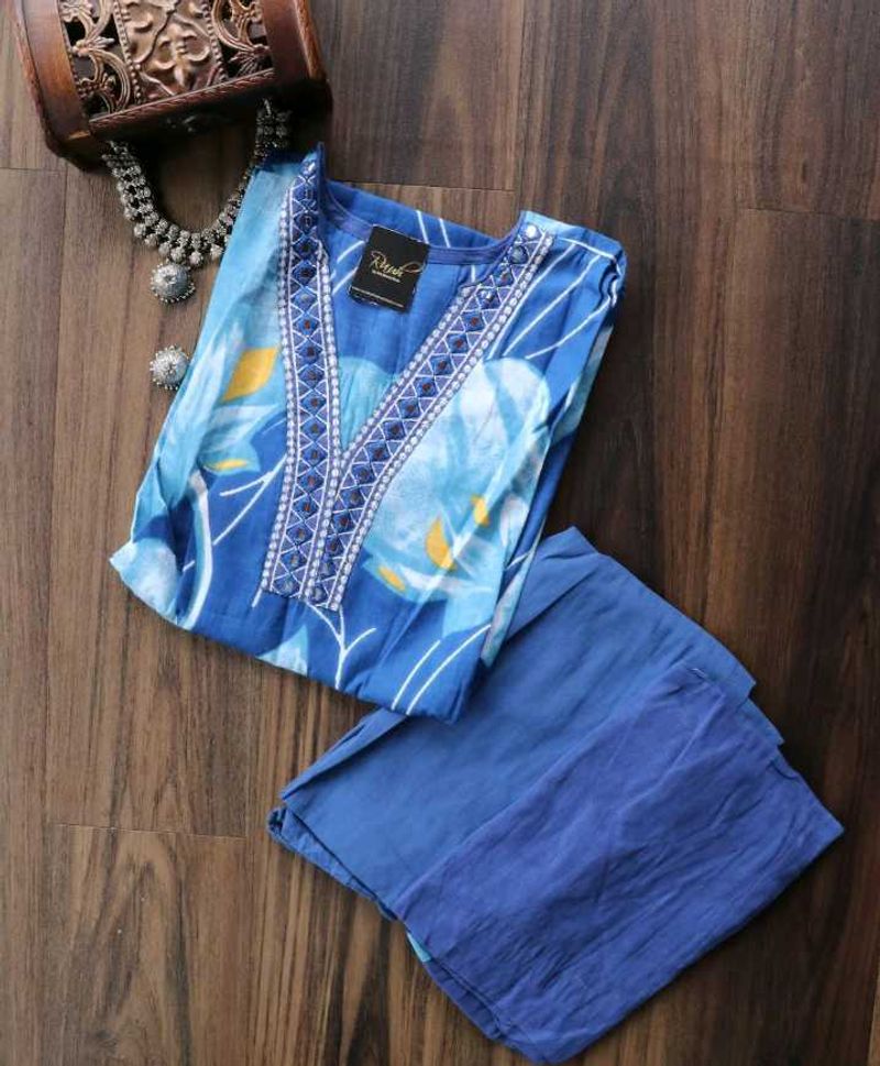 Floral Print Kurta Set