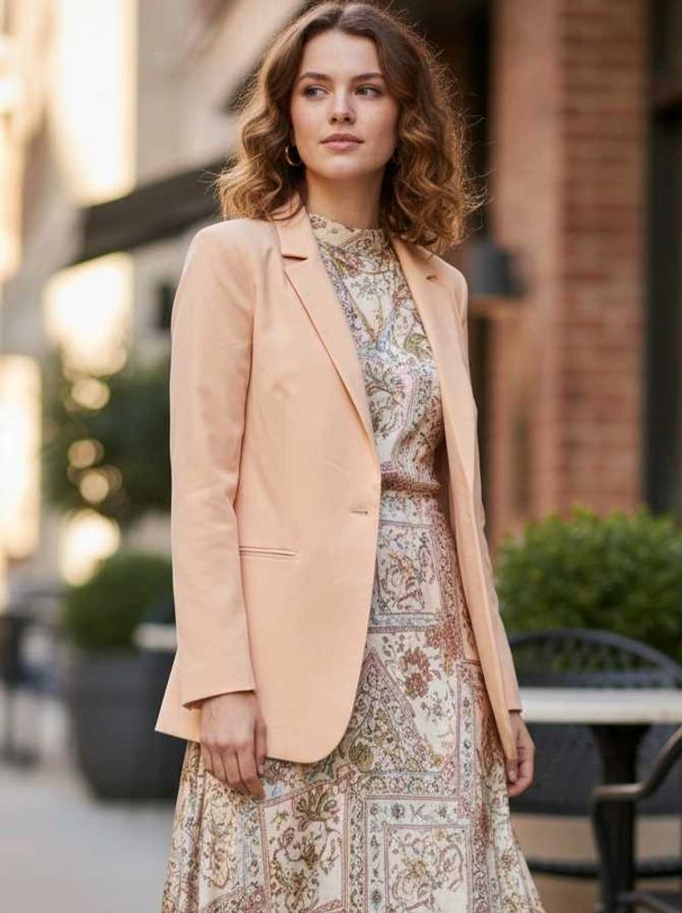 ANDCOWOMAN Peach Blazer