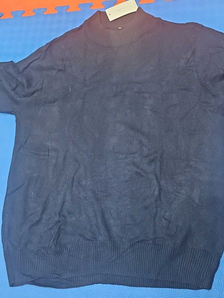 Navy Turtleneck Sweater