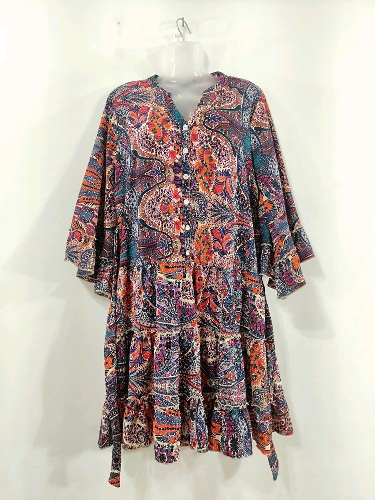 Zudio Multi Colour Printed Dress ( Women)
