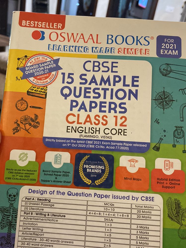 CBSE class 12 English Core Sample Papers