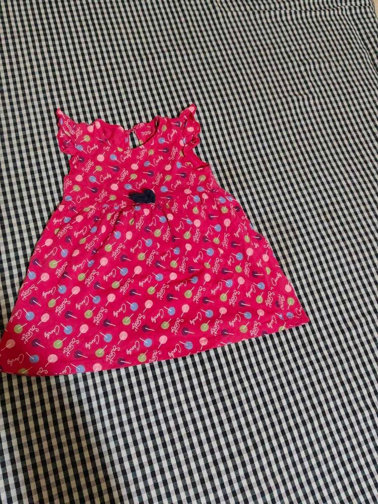 Cute Candy Print Dress