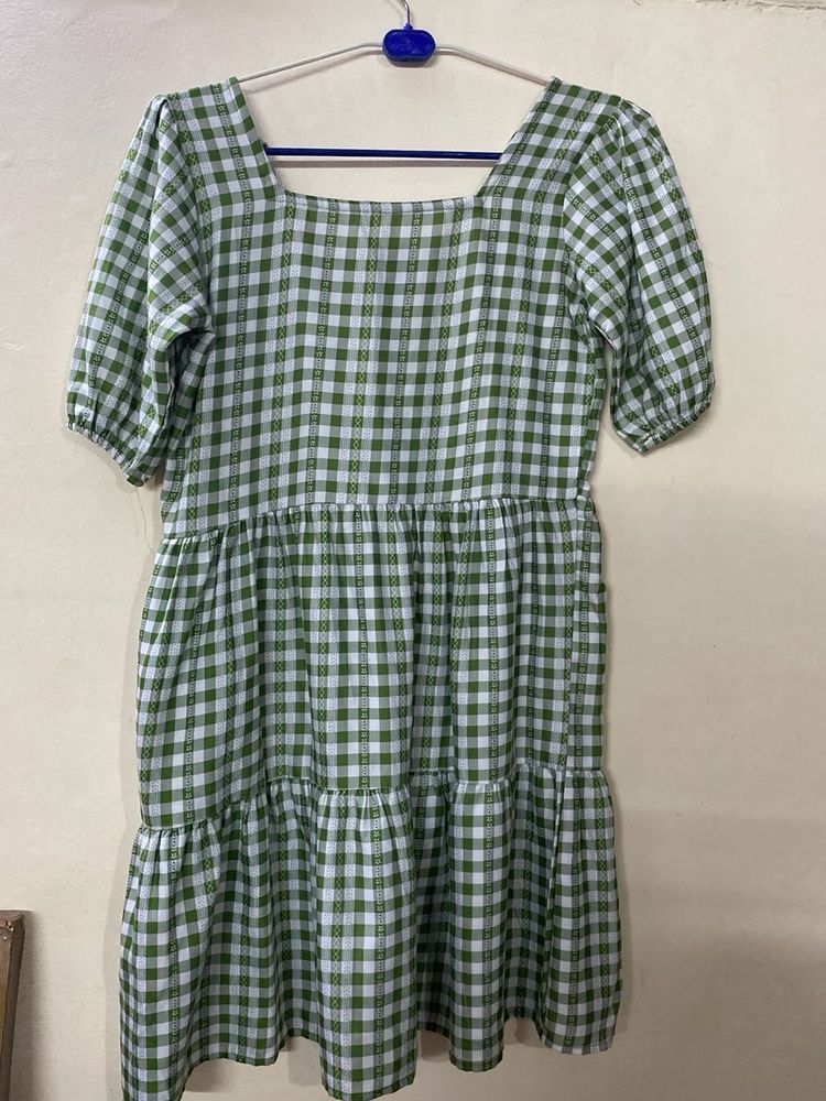 Green Gingham Dress