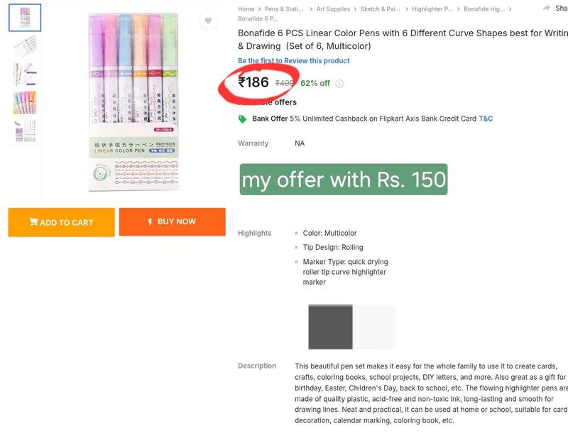 Pastel Star Line Color Pens