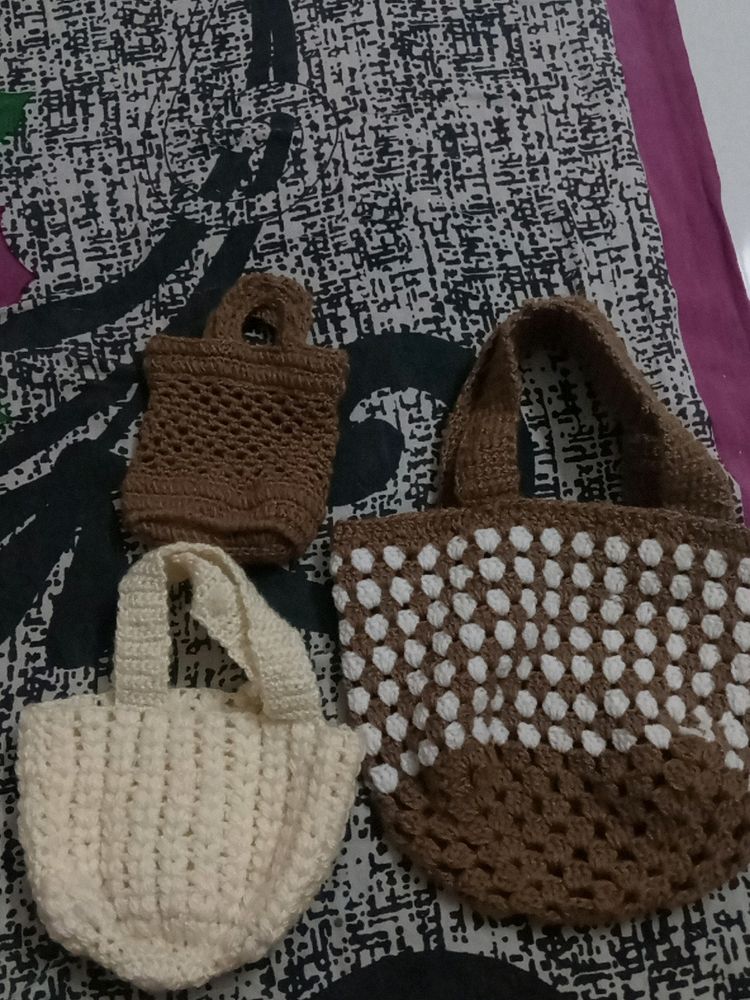 Handmade Crochet Bag Set