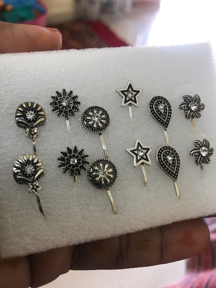 6 Pair Of Ear Stud Or Nose Stud