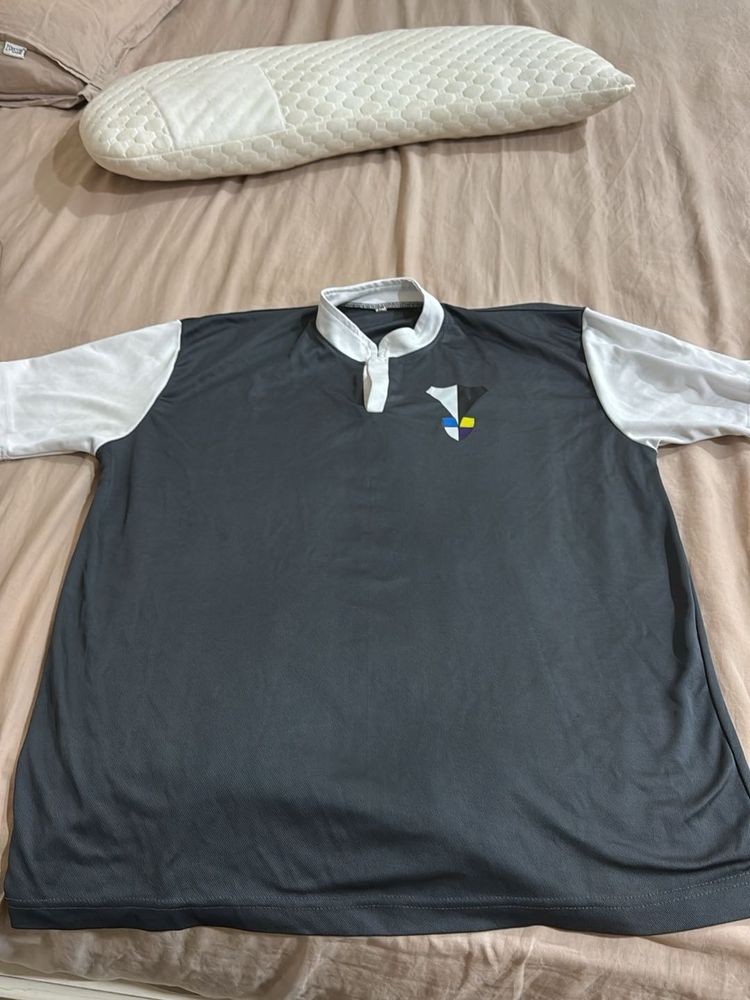 Stylish Grey Football T-Shirt