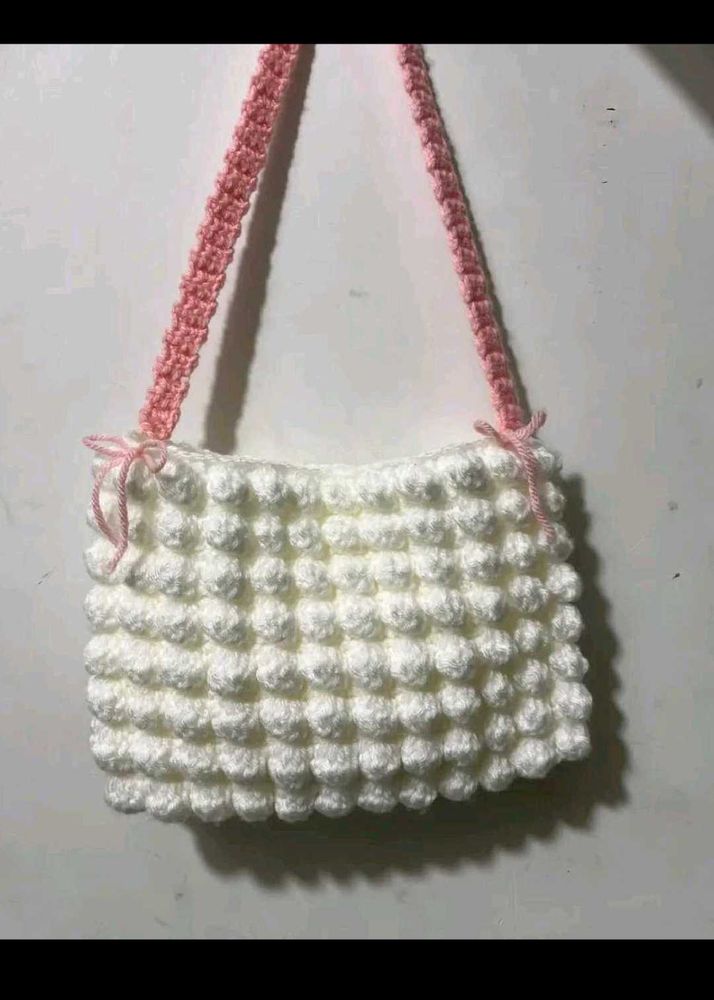 Handmade Crocheted Shoulder Bag