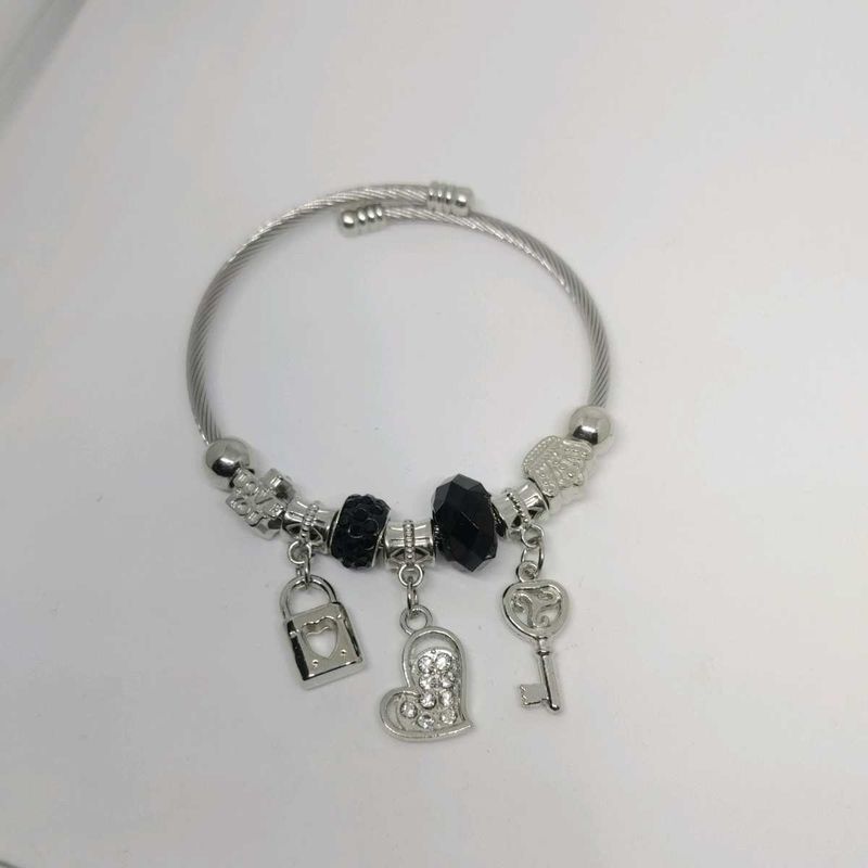 Black Charm Bracelet-1pc