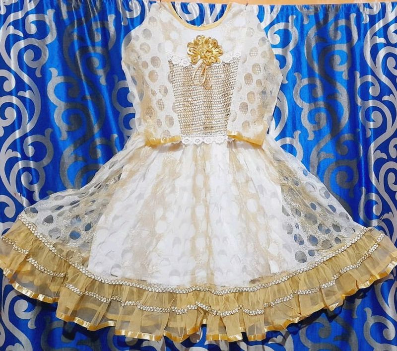 Girls Golden Gown