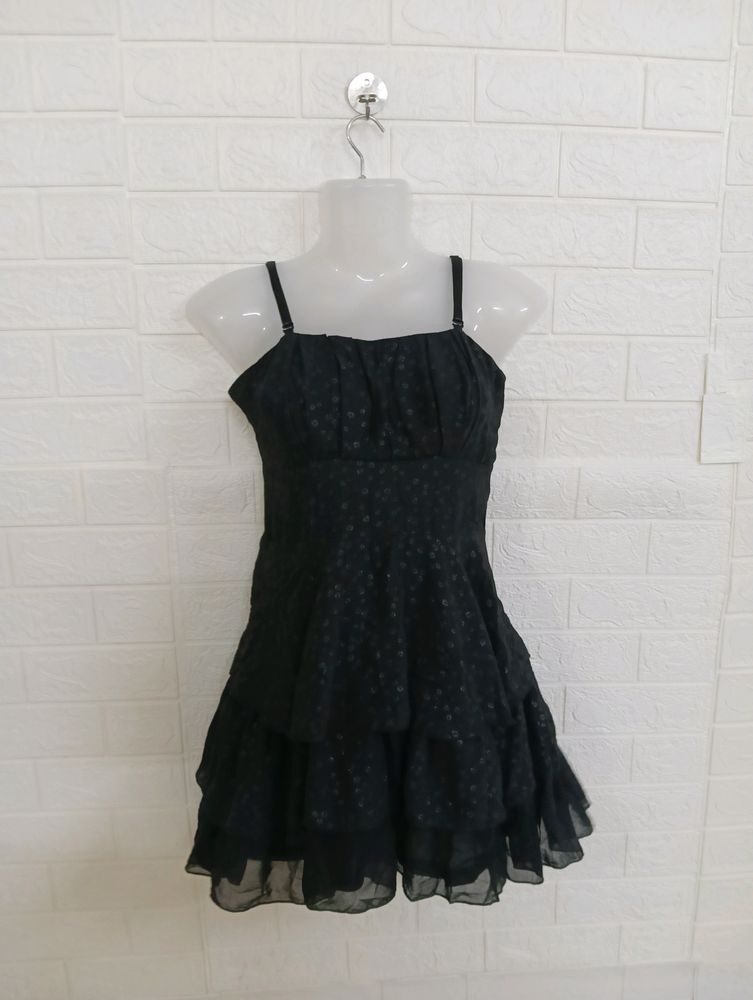 BLACK PEPLUM